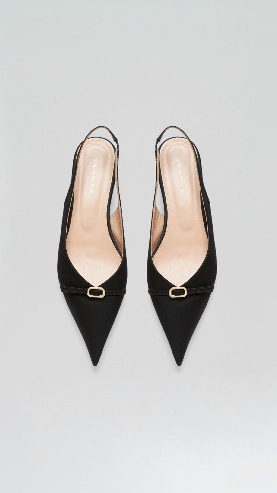 Shoes | Women Scanlan Theodore SATIN SLINGBACK 2 Black