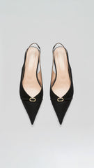 Shoes | Women Scanlan Theodore SATIN SLINGBACK 2 Black