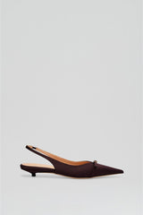 Shoes | Women Scanlan Theodore SATIN SLINGBACK 2 Dark.mulberry