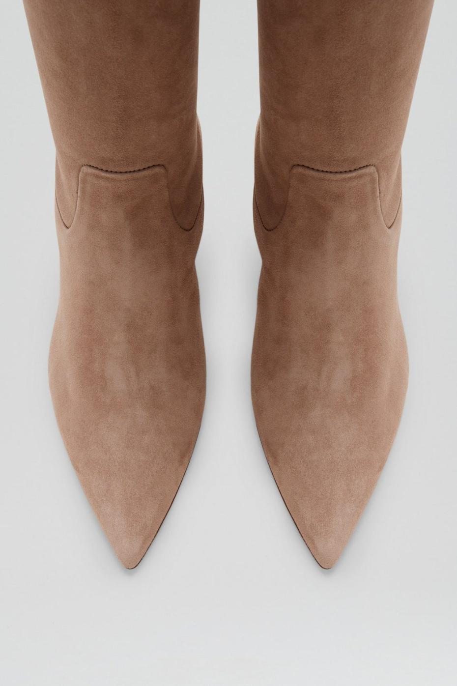 Shoes | Women Scanlan Theodore STRETCH BELOW THE KNEE BOOT 8.5 Camel.suede