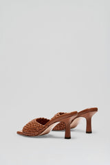 Shoes | Women Scanlan Theodore WOVEN LEATHER MULE 7.5 Cognac