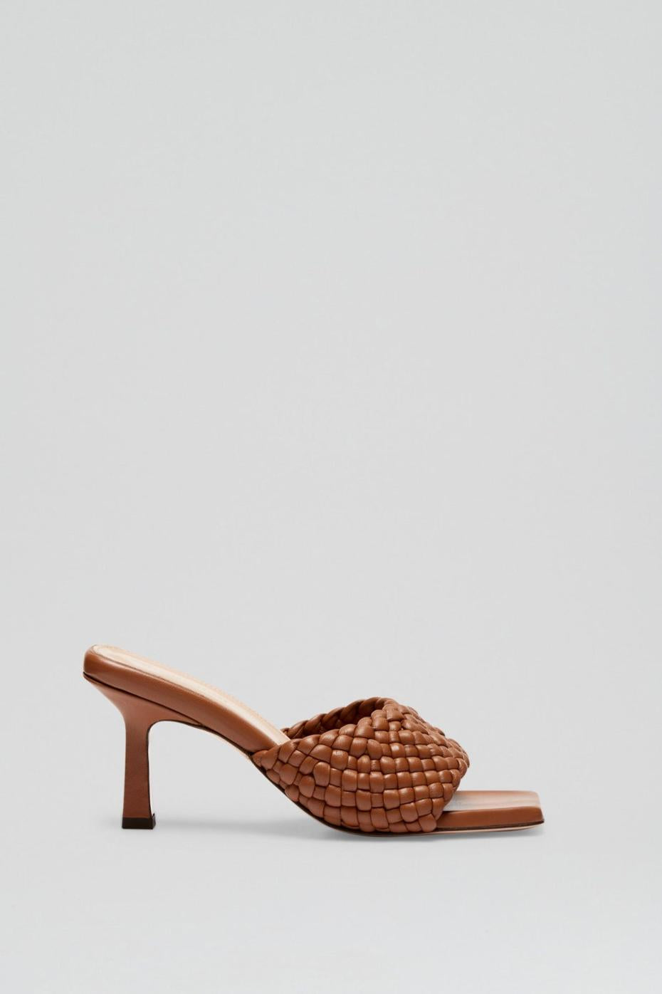 Shoes | Women Scanlan Theodore WOVEN LEATHER MULE 7.5 Cognac