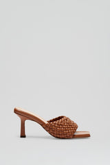 Shoes | Women Scanlan Theodore WOVEN LEATHER MULE 7.5 Cognac
