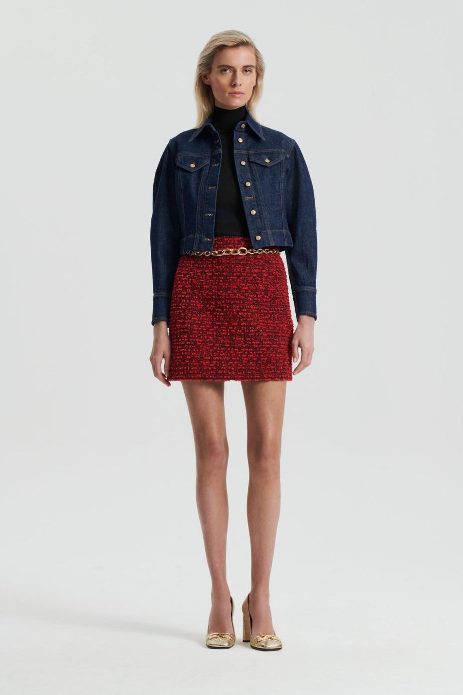 Skirts | Women Scanlan Theodore BOUCLE MINI Red