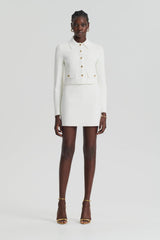 Skirts | Women Scanlan Theodore CREPE KNIT MINI SKIRT Creme