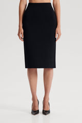 Skirts | Women Scanlan Theodore CREPE KNIT PENCIL SKIRT Black