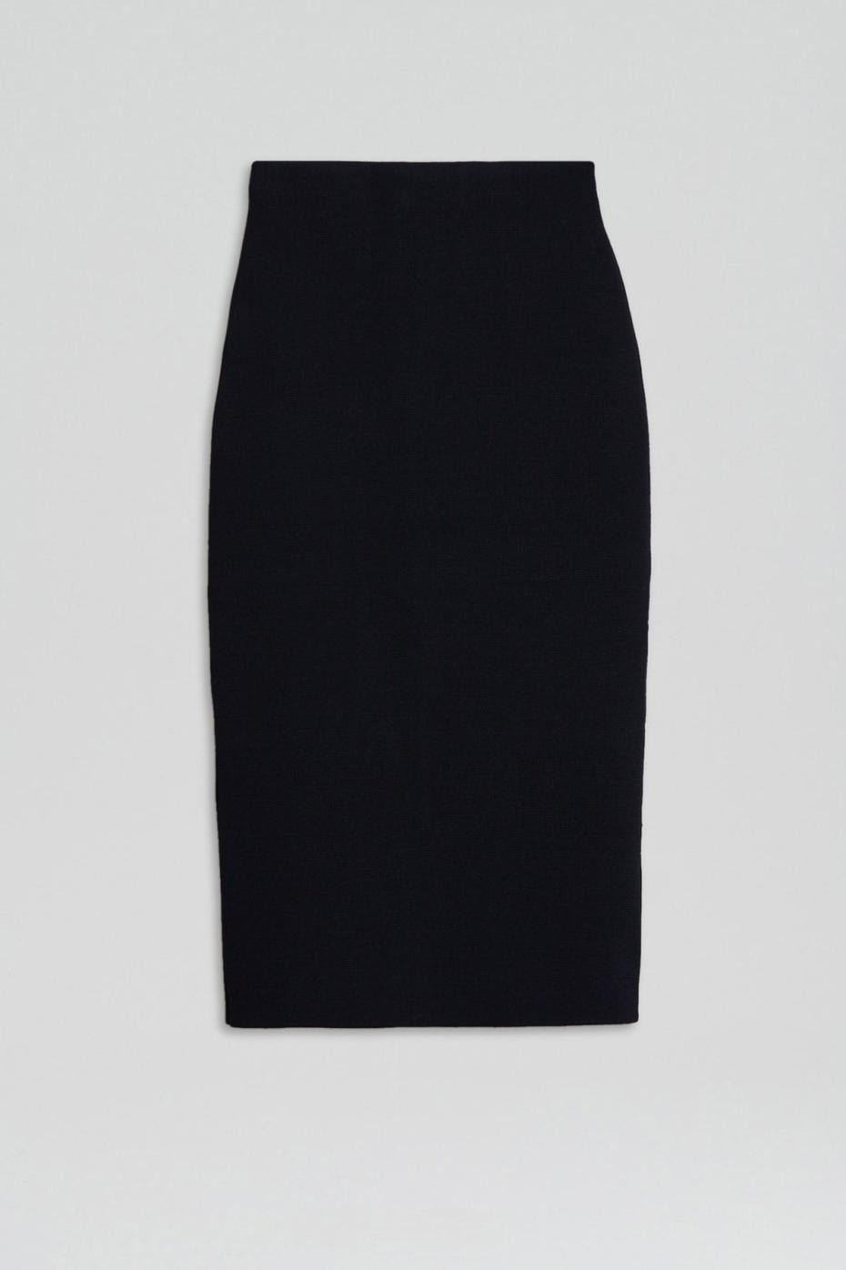 Skirts | Women Scanlan Theodore CREPE KNIT PENCIL SKIRT Black