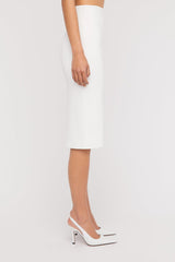Skirts | Women Scanlan Theodore CREPE KNIT PENCIL SKIRT Cream