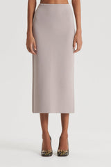 Skirts | Women Scanlan Theodore CREPE KNIT PENCIL SKIRT MIDI Oyster