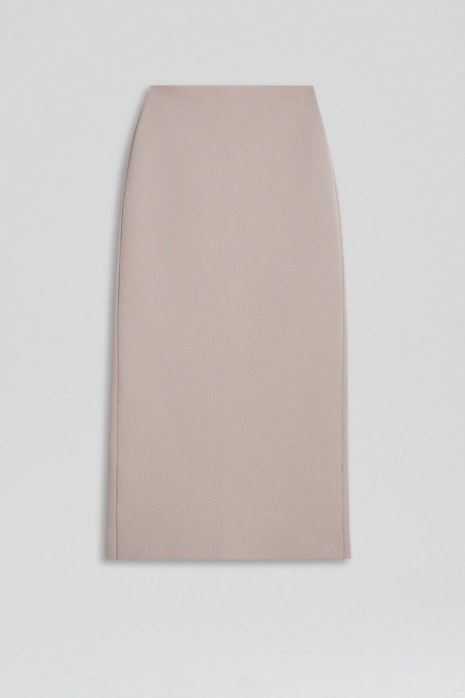 Skirts | Women Scanlan Theodore CREPE KNIT PENCIL SKIRT MIDI Oyster