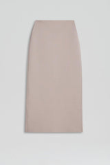 Skirts | Women Scanlan Theodore CREPE KNIT PENCIL SKIRT MIDI Oyster