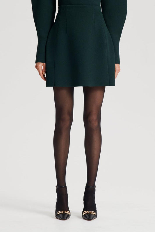 Skirts | Women Scanlan Theodore CREPE KNIT PEPLUM SKIRT Dark.green