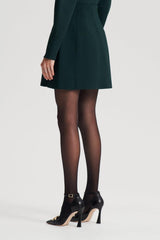 Skirts | Women Scanlan Theodore CREPE KNIT PEPLUM SKIRT Dark.green