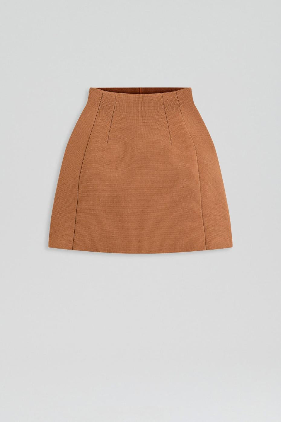 Skirts | Women Scanlan Theodore CREPE KNIT PEPLUM SKIRT Spice