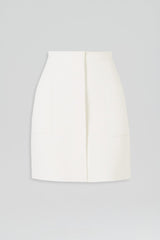 Skirts | Women Scanlan Theodore CREPE KNIT POCKET MINI SKIRT Cream