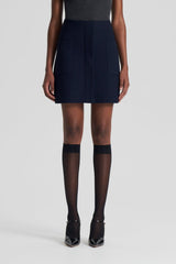 Skirts | Women Scanlan Theodore CREPE KNIT POCKET MINI SKIRT Navy
