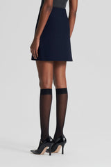 Skirts | Women Scanlan Theodore CREPE KNIT POCKET MINI SKIRT Navy