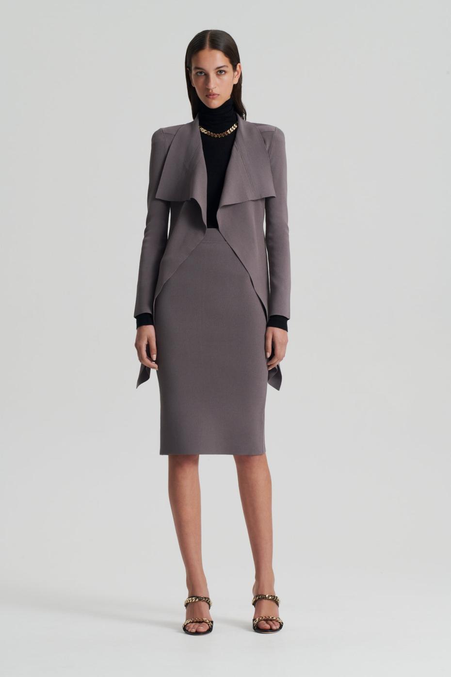 Skirts | Women Scanlan Theodore CREPE KNIT SLIT BACK SKIRT Torba