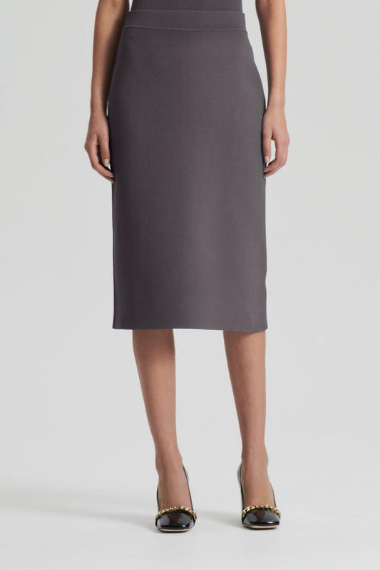 Skirts | Women Scanlan Theodore CREPE KNIT SLIT BACK SKIRT Torba