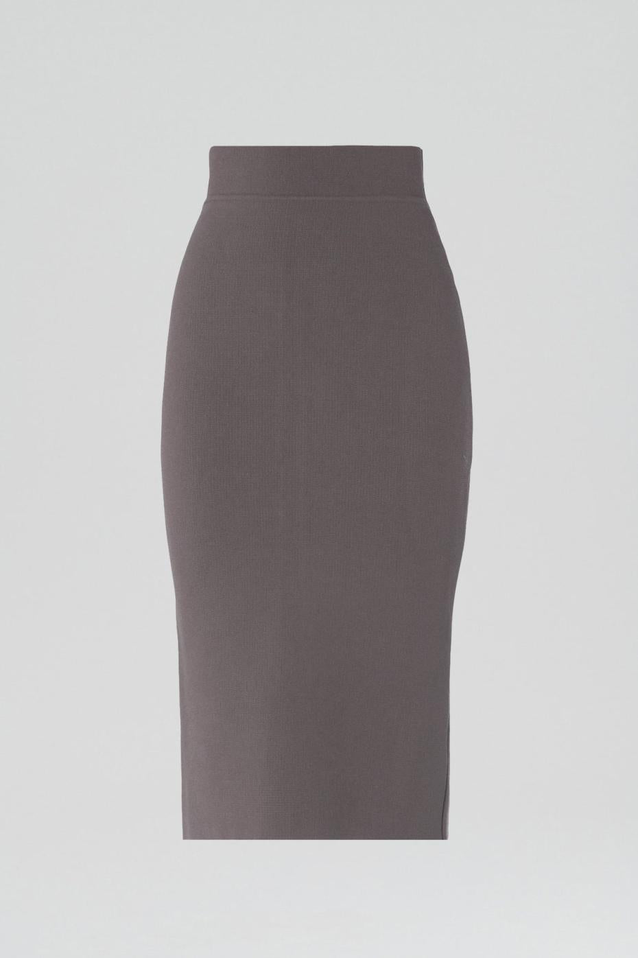 Skirts | Women Scanlan Theodore CREPE KNIT SLIT BACK SKIRT Torba