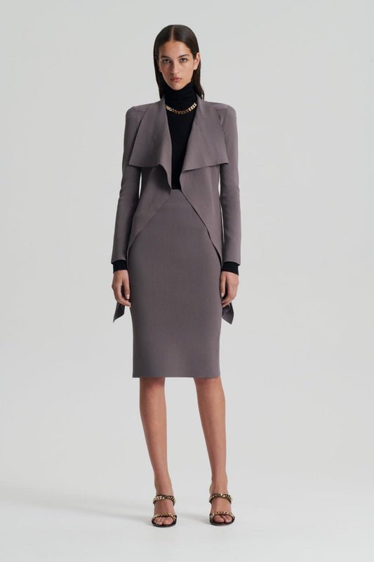 Skirts | Women Scanlan Theodore CREPE KNIT SLIT BACK SKIRT Torba