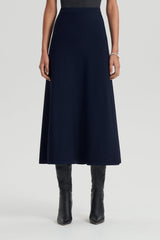 Skirts | Women Scanlan Theodore CREPE KNIT SOFT SKIRT Navy