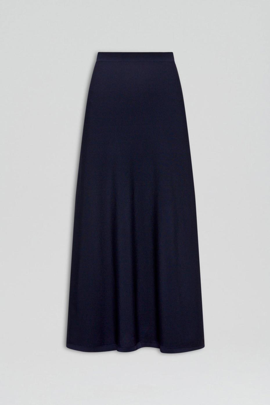Skirts | Women Scanlan Theodore CREPE KNIT SOFT SKIRT Navy