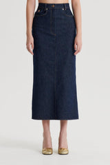 Skirts | Women Scanlan Theodore DENIM FIVE POCKET PENCIL SKIRT Indigo.b