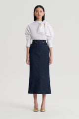 Skirts | Women Scanlan Theodore DENIM FIVE POCKET PENCIL SKIRT Indigo.b