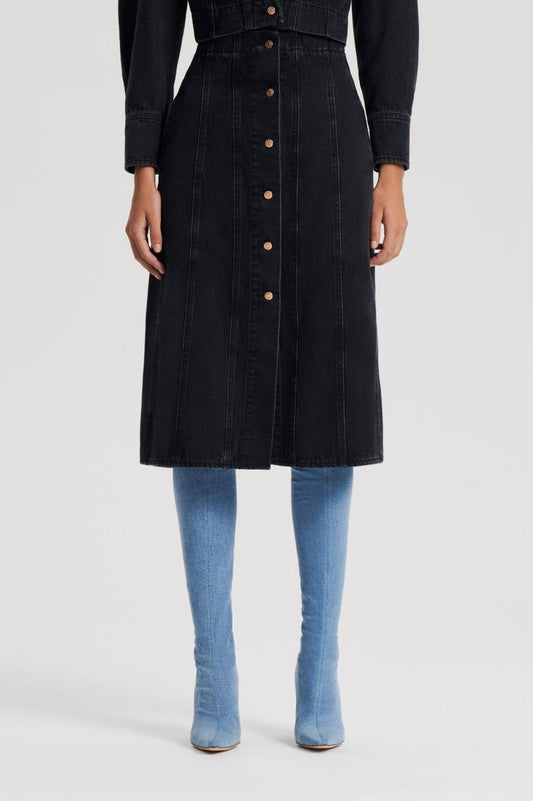 Skirts | Women Scanlan Theodore DENIM PENCIL SKIRT Washed.black.g