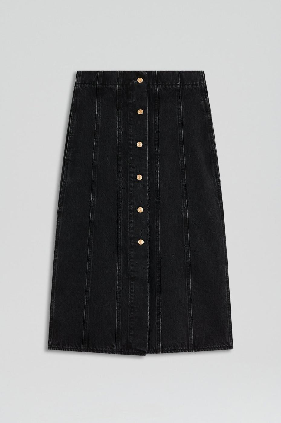 Skirts | Women Scanlan Theodore DENIM PENCIL SKIRT Washed.black.g
