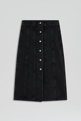 Skirts | Women Scanlan Theodore DENIM PENCIL SKIRT Washed.black.g