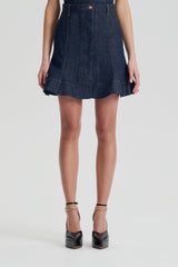 Skirts | Women Scanlan Theodore DENIM SKATER SKIRT Indigo