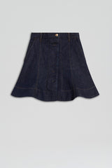 Skirts | Women Scanlan Theodore DENIM SKATER SKIRT Indigo