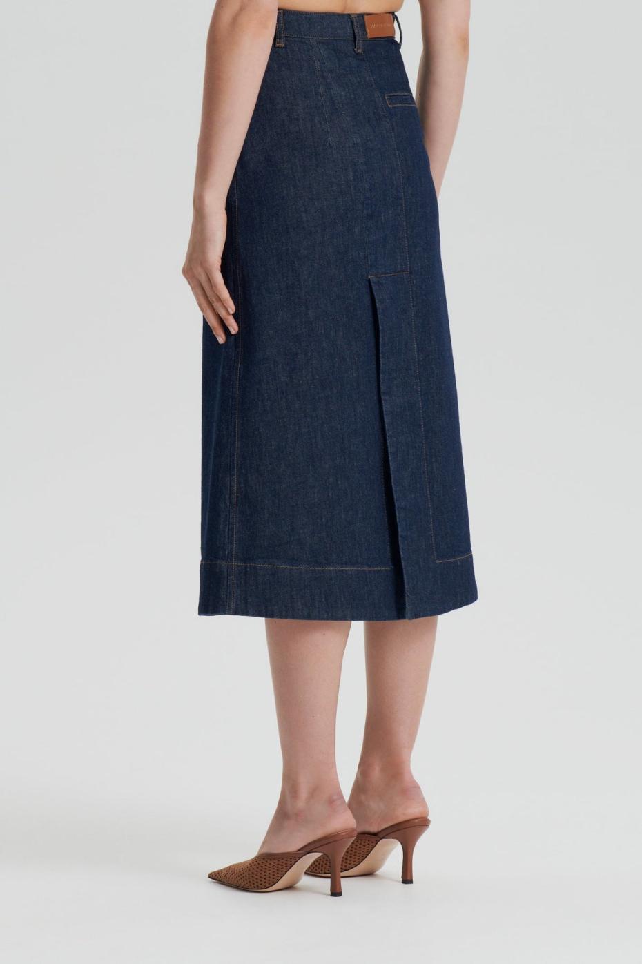 Skirts | Women Scanlan Theodore DENIM SKIRT Indigo