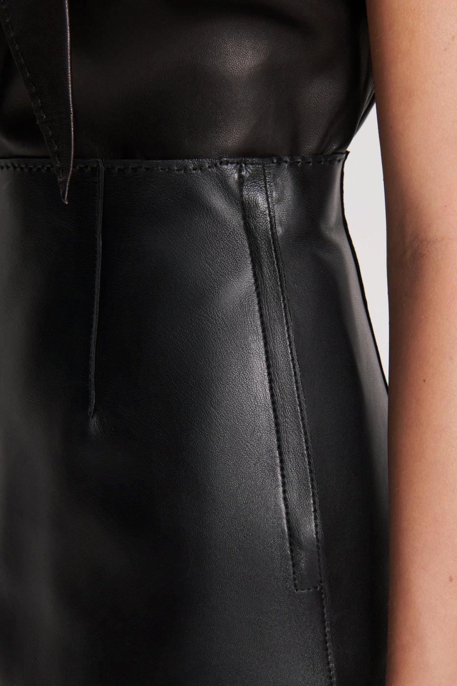 Skirts | Women Scanlan Theodore LEATHER BONDED MINI Black