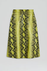 Skirts | Women Scanlan Theodore LEATHER REPTILE SKIRT Vert