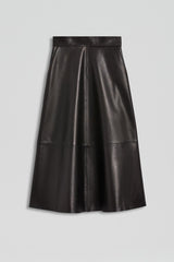 Skirts | Women Scanlan Theodore LEATHER SOFT SKIRT Black
