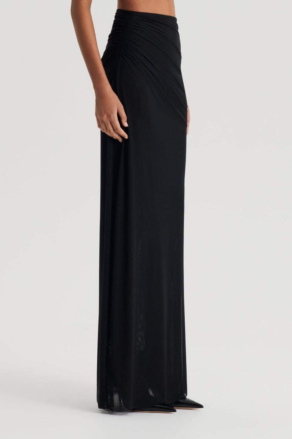 Skirts | Women Scanlan Theodore MESH GATHERED SKIRT Black