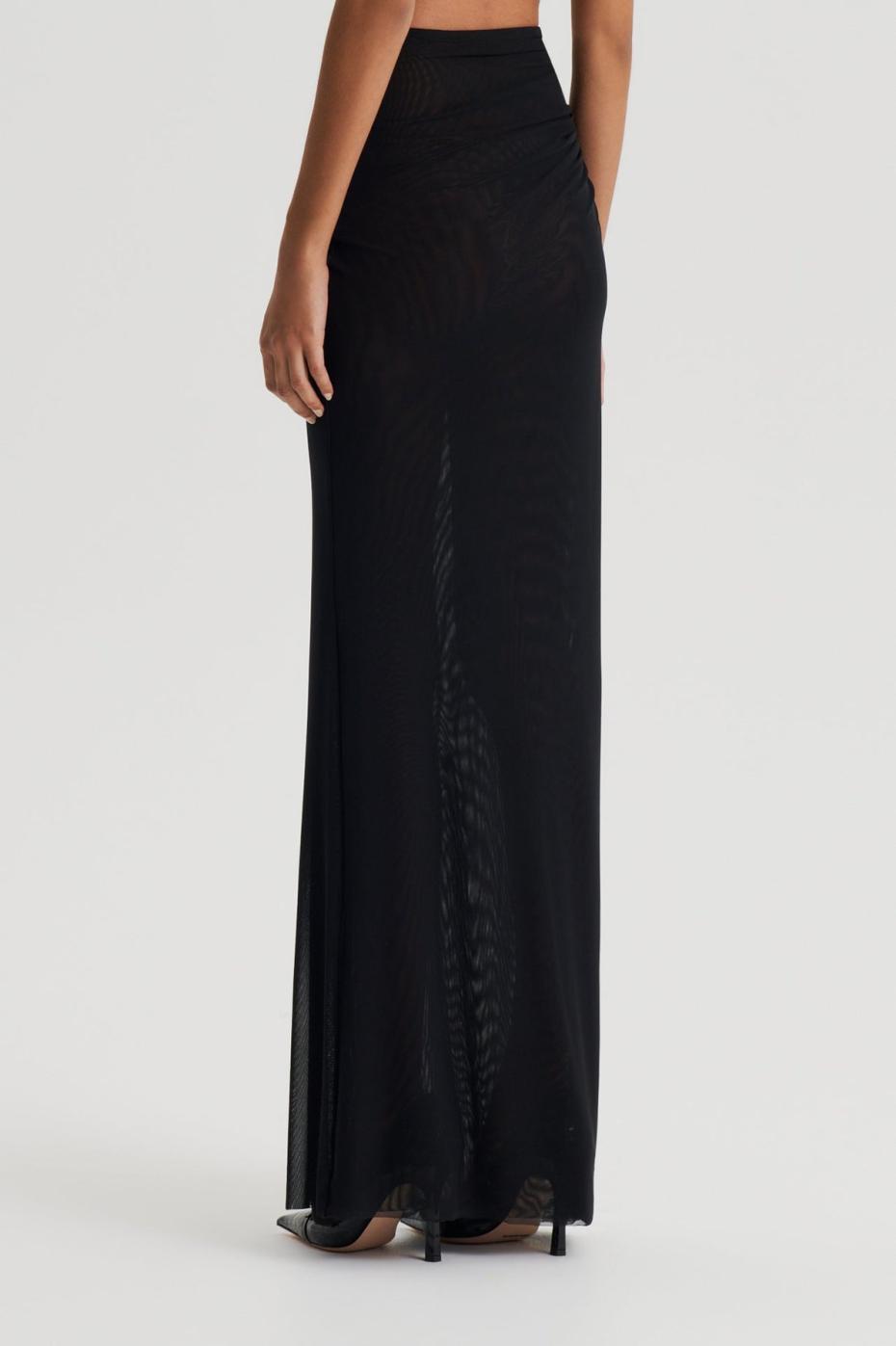 Skirts | Women Scanlan Theodore MESH GATHERED SKIRT Black