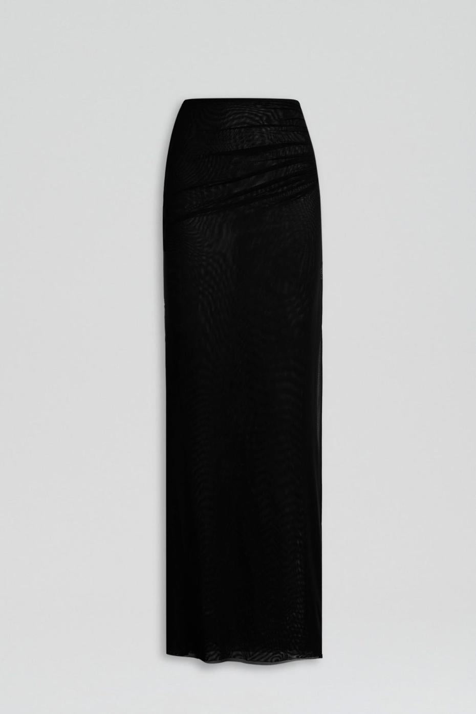 Skirts | Women Scanlan Theodore MESH GATHERED SKIRT Black