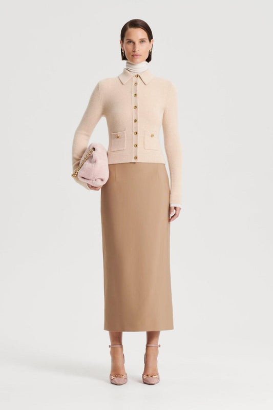 Skirts | Women Scanlan Theodore MILANO PENCIL SKIRT Camel