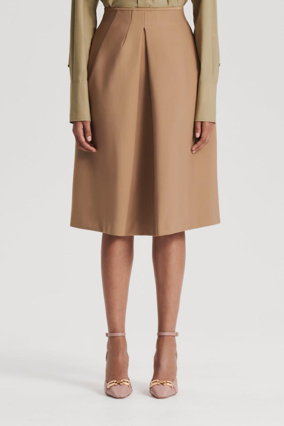 Skirts | Women Scanlan Theodore MILANO PLEAT SKIRT Camel