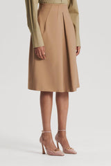 Skirts | Women Scanlan Theodore MILANO PLEAT SKIRT Camel