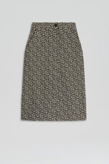 Skirts | Women Scanlan Theodore OCELOT PENCIL SKIRT Dark.elm