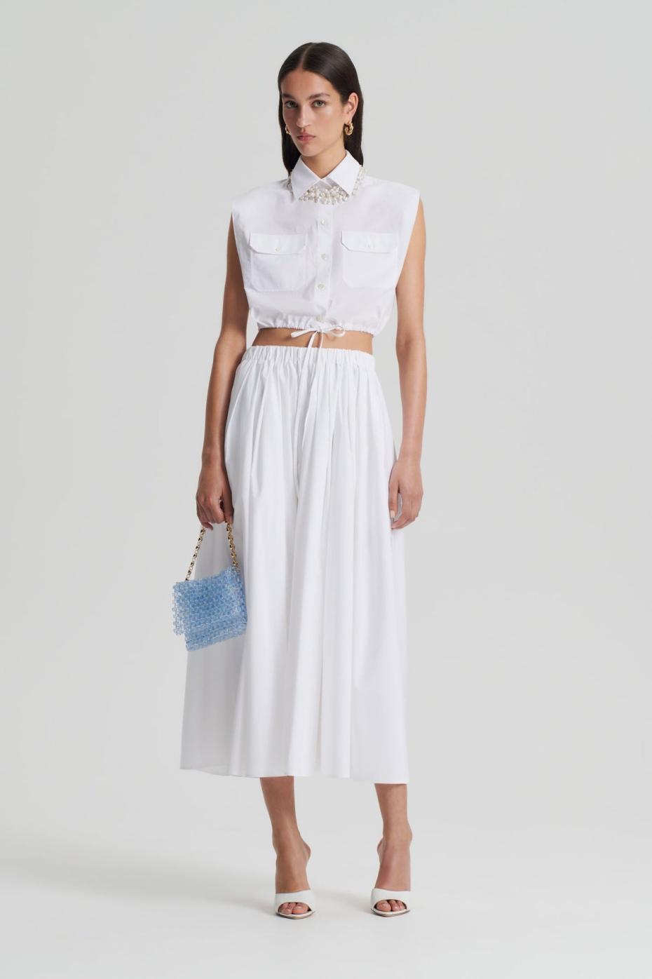 Skirts | Women Scanlan Theodore PARACHUTE FULL SKIRT White
