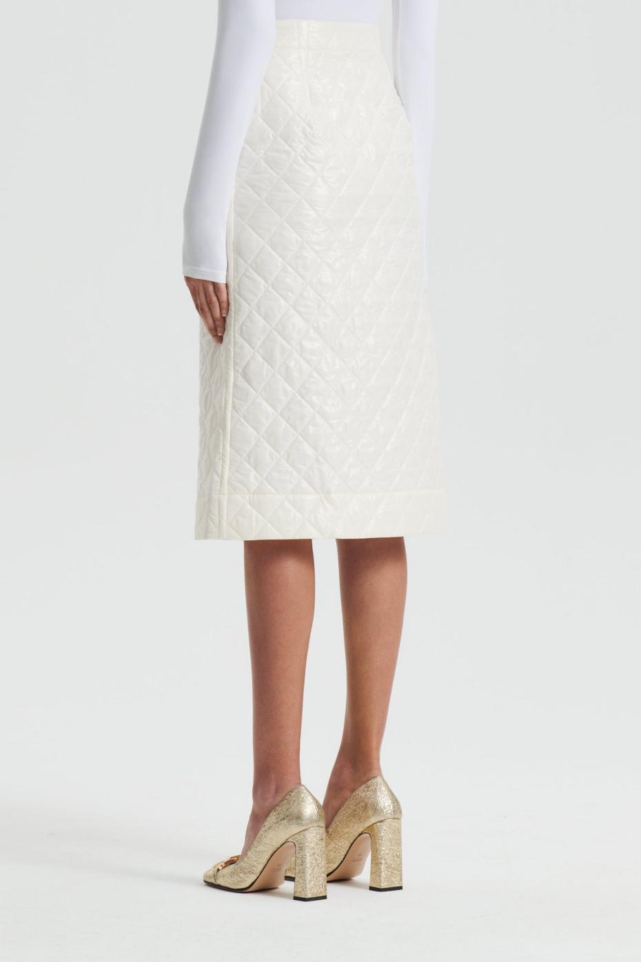 Skirts | Women Scanlan Theodore QUILTED SKIRT White