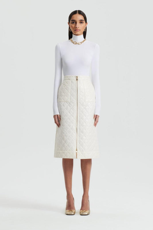 Skirts | Women Scanlan Theodore QUILTED SKIRT White