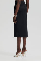 Skirts | Women Scanlan Theodore SATIN WRAP SKIRT Black
