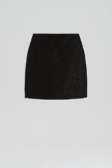 Skirts | Women Scanlan Theodore TAILORED SEQUIN MINI SKIRT Black